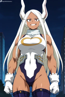 [Digital Waifu Gallery] Rumi Usagiyama / Rabbit Hero: Mirko  (My Hero Academia) [AI Generated]