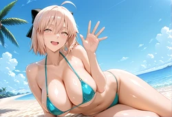 淫乱マッスル 沖田＆アストルフォ Okita＆Astolfo 500P (Patreon) [AI Generated]