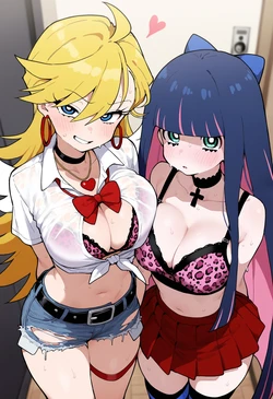 Gyaru Duo's Gaze - Twin Breaths of Desire [AI Generated]