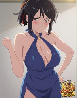 Mitsuha Miyamizu hentai | Your Name parody [AI Generated]