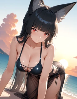 tendonArt Hoshimi Miyabi swim nsfw (Patreon) [AI Generated]
