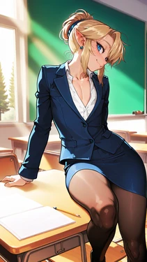 WienerGens Link dresses up as a teacher for some roleplay fun [AI Generated]