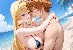 淫乱マッスル ティアーユ・御門 Tearju＆Mikado Bikini (Patreon) [AI Generated]