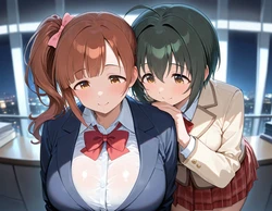 (AID oll) Kyoko & Miho / 五十〇響子と小日〇美穂のウワサ [AI Generated]