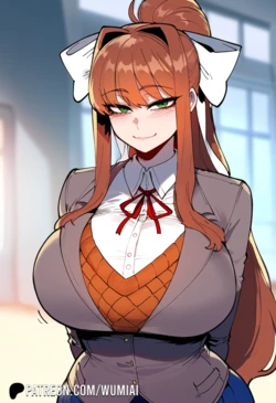 [Wumi] Monika (DDLC) Image Set (AI Generated)