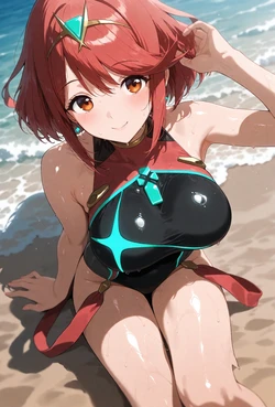 (SInNA) Pyra ホムラ (Xenoblade 2) [AI Generated]