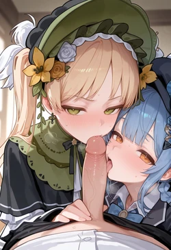 [ニャンコサキ] Tachibana Sherii&Toono Hanna [AI Generated]