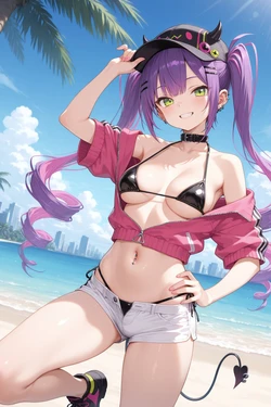 [Ankake Nameko] Tokoyami Towa 水着  [AI Generated]