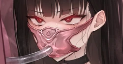 (Fanbox)[桃乃きのこ。]調月リオ - 窒息回避ふたなりオ〇ニー