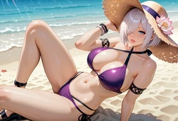 Angel - KOF beach delight (AI Generated)