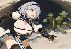 Howsir - 白銀諾艾爾 白銀ノエル Shirogane Noel X goblin [AI Generated]