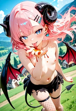 Hillside Demon's Lick - Her Sauce-Dripped Seduction [AI Generated]