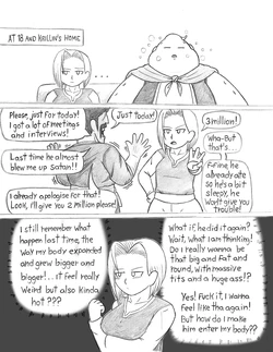 Android 18 and Majin Buu WG Comic