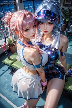 [Patreon] [AiASAG] [4K] 🎾Tennis Sweethearts💞 - Preview [AI Generated]