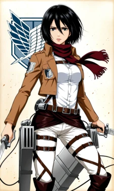 my Mikasa Ackerman collection ( Ai generated )