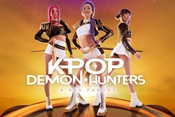 [VRCosplayX] KPop Demon Hunters A XXX Parody ft Kwini Kim, Leya Desantis and Catherine Knight