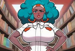 [KobainAI] [Pokemon] Lenora (Pokemon Black & White) 📚🏛️♠️ [AI Generated]