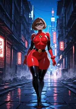 [Miyu] Ochaco Uraraka: Elastigirl's Stolen Clothes [AI Generated]