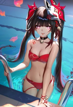 [Isterya] Poolside Sparkle [AI Generated]