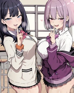 [Namira] P活六花とアカネ | Rikka and Akane(SD) [Chinese] [個人漢化] [AI Generated]