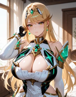 (mirai art) Mythra ヒカリ (Xenoblade 2) [AI Generated]