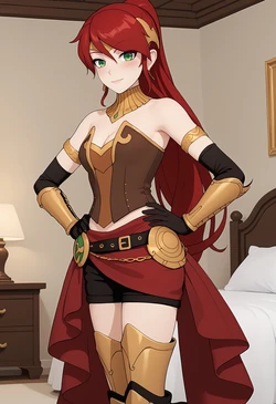[DavionCoreArt] Pyrrha Nikos (RWBY) (AI Generated)