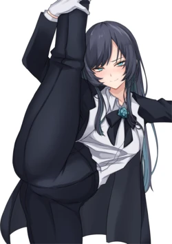 [えきびょう]  Ad〇ちゃんI字バランス 全裸・ぶっかけ・乳首ピアス・落書き差分（20枚）