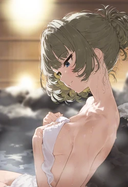 【cl-_-lo】【AI Generated】 温泉でマワされるアイドル達