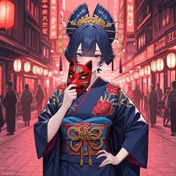 [prompt filters bypass] Oni Oiran (AIM)[Ai Generated]
