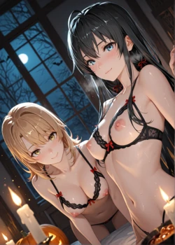 [KALA AI NSFW] Yukinoshita Yukino & Isshiki Iroha - OreGairu (Patreon) (AI Generated)