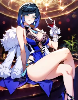 [タカーノ] 夜蘭 - カジノでバニー／ナイトバー搾乳／陸上ユニフォームエッチ (原神) [116p] (Patreon) [AI Generated]