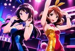 [タカーノ] 黄前久美子＆高坂麗奈 - ボディコンナイトクラブエッチ (響け！ユーフォニアム) [110p] (Patreon) [AI Generated]