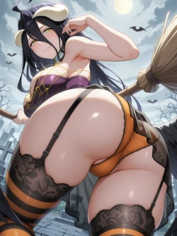 pantyless - Albedo - Overlord (Patreon) [AI Generated]