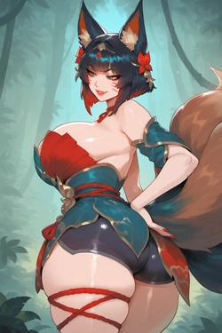 milfanimee Ahri (After hours spirit blossom)x BWC [AI Generated]