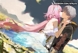 [STKyrie] Cyrene Caelus Flower Garden [AI Generated]