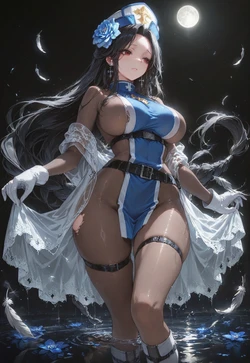 Sacred Mitre, Sinner's Soak - Her Braid-Draped Look Back [AI Generated]