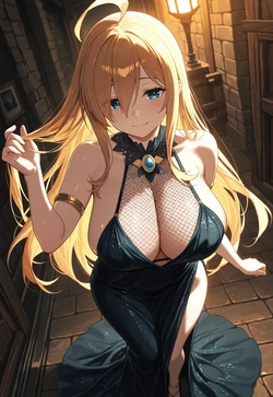 Sheer Mesh Quartet - Guild's Gold-Adorned Gaze [AI Generated]