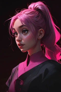 (SamDoesArt Style) Pink Haired Waifu [AI Generated]