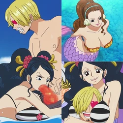 [Tbaanime] Ishilly & Seira x Sanji | ONE PIECE (47p) (AI Generated) (Patreon)