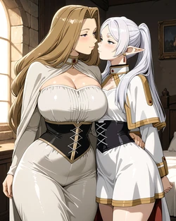 [Konoha Waifus] Methode & Frieren [AI Generated]