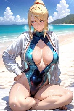 alchy_ai - Samus Aran & Palutena (Patreon) (AI Generated)