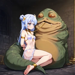 [白い物質] Dia Viekone - Jabba Slave (Sekai Saikou) [Ai Generated]