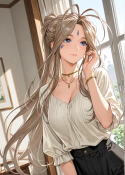 Belly Art - Belldandy 414P (Patreon) (AI Generated)