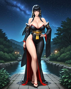 [Konoha Waifus] Nyotengu Nightly Nature [AI Generated]