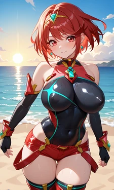 hibiki_m Pyra x Rex 101p (futa x Male) [AI Generated]