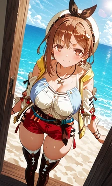 hibiki_m Ryza x Klaudia Costume (58p) (futa x Yuri) [AI Generated]