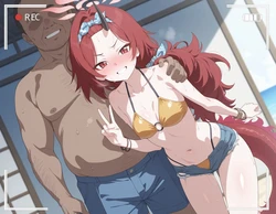 [Pixiv] ウロボロス/uroboros_ai (3768686) - Blue Archive: Fuwa Renge: NTR [AI Generated]