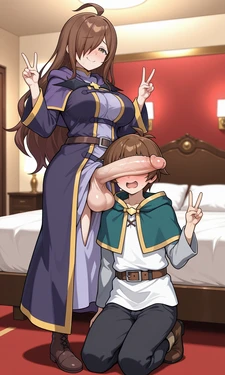 hibiki_m Wiz x Kazuma (109p) (futa x Male) [AI Generated]