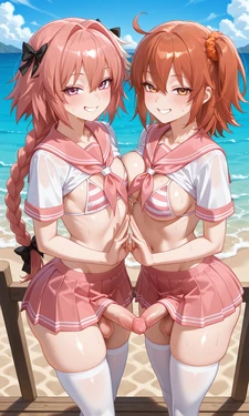 hibiki_m [FGO Chaldea Huta laboratory (1)] Astolfo x Gudako 103p 176p (futa x Male?) [AI Generated]