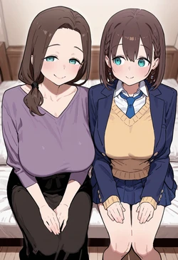 ふたばもやし/furtabamoyashi 2025-0826 [月曜日のたわわ] アイちゃん親子丼セックス [AI Generated]